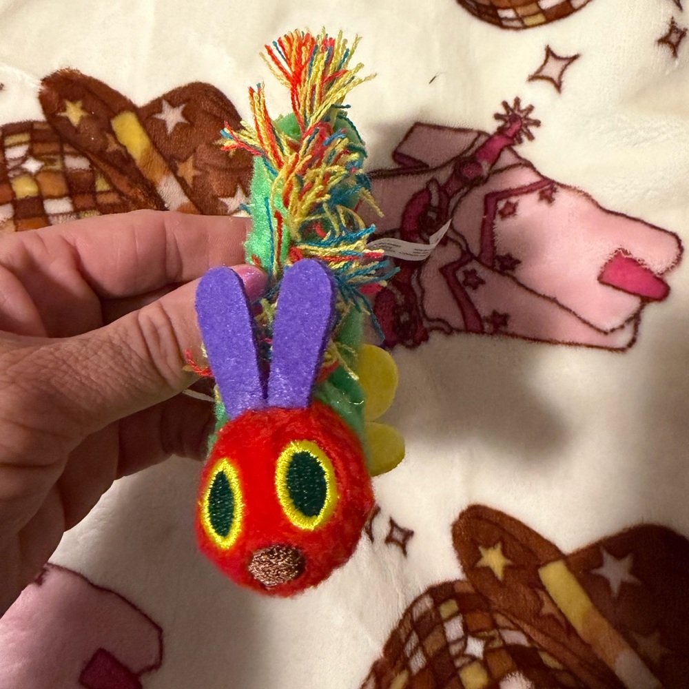Vibrant The Very Hungry Caterpillar Plush Toy with Purple Antennae - Eric Carle
